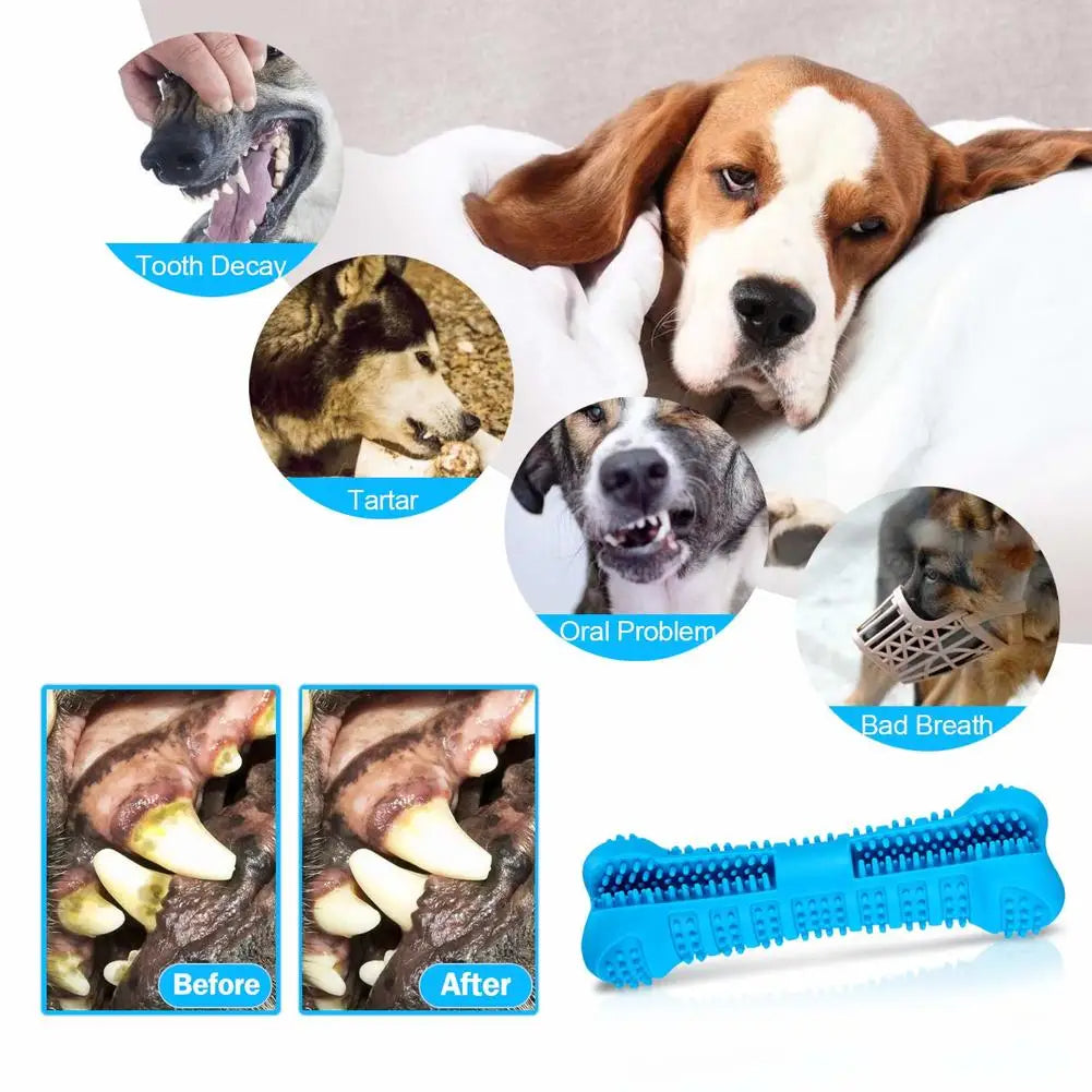 Soft Rubber Dog Toothbrus