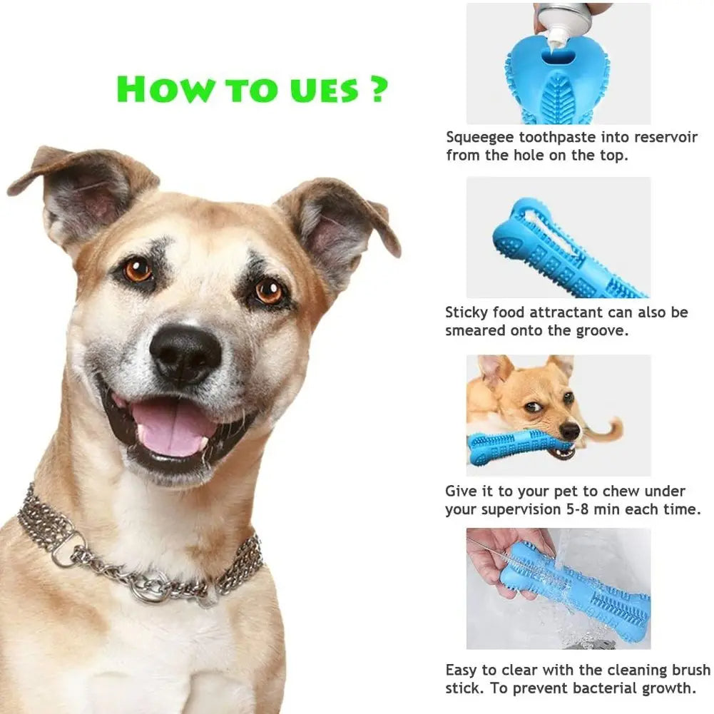 Soft Rubber Dog Toothbrus